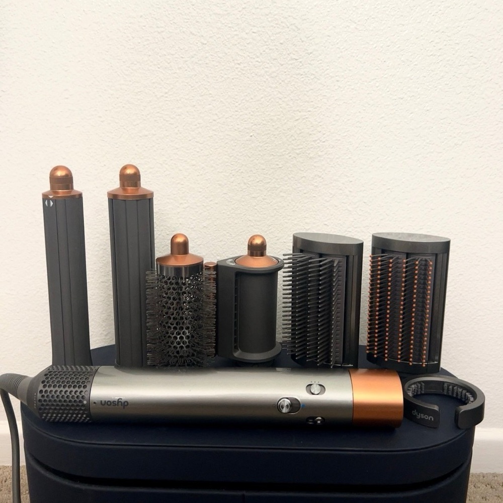 Dyson AirWrap Copper and Gray Hair Styling Kit